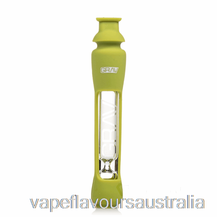 Vape Nicotine Australia GRAV 12mm Taster with Silicone Skin Avocado Green